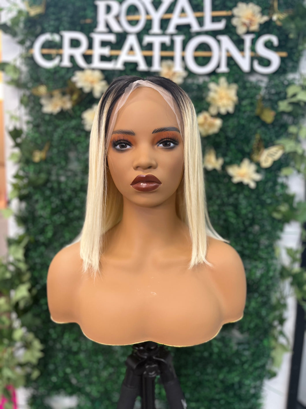 1b/613 blunt cut frontal wig