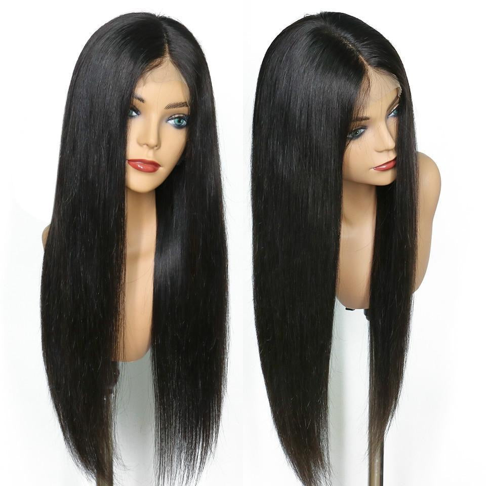 Straight 4x4 closure wig